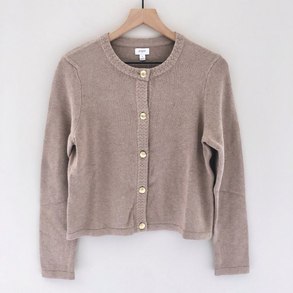 NWT J.Crew Factory Cotton Cardigan Sweater Lady Jacket - Picture 4 of 7